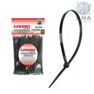 ABRAÇADEIRA DE NYLON - 3.6X100MM C/ 100UN.PRETA - GD 3045