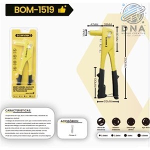 REBITADEIRA MANUAL 10 POLEGADAS BOM-1519