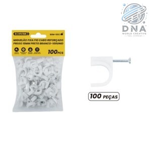 FIXADOR DE FIOS MIGUELÃO COM 100 PCS 10MM BOM-5312