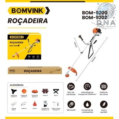 ROÇADEIRA APARADOR CORTADOR MULTIFUNCIONAL  BOM - 9200