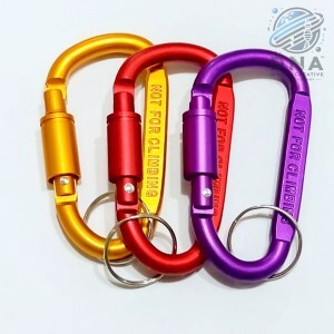 CHAVEIRO MOSQUETÃO COLORIDO C/ 12 UN