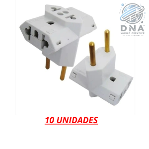 ADAPTADOR TÊ BENJAMIN BRANCO C/ 10 UNIDADES DNA-11701