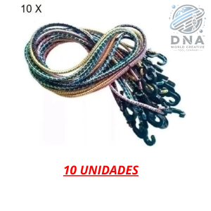 ELASTICO EXTENSOR C/ 10 UN TAMANHO 2 METROS
