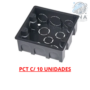 CAIXA DE LUZ 4 X 4 PRETA C/ 10 UNIDADES