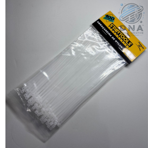 ABRAÇADEIRA DE NYLON 2,5X150MM  C/100UN. STARTOOLS  AR 0151 BRANCA
