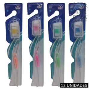 ESCOVA DENTAL ADULTO MÉDIA C/ 12 UN