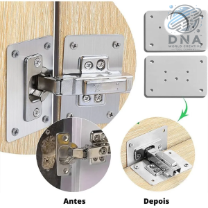 PLACA PARA REPARO DE DOBRADIÇA DO GABINETE 2 PÇS DNA-31701