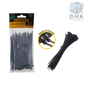 ABRAÇADEIRA DE NYLON ENFORCA GATO 2,5 X 200 MM COM 100 PCS AR0142