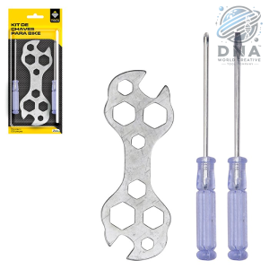 CHAVE BICICLETA C/ 10 BOCAS 3 PÇS ZUN 1419